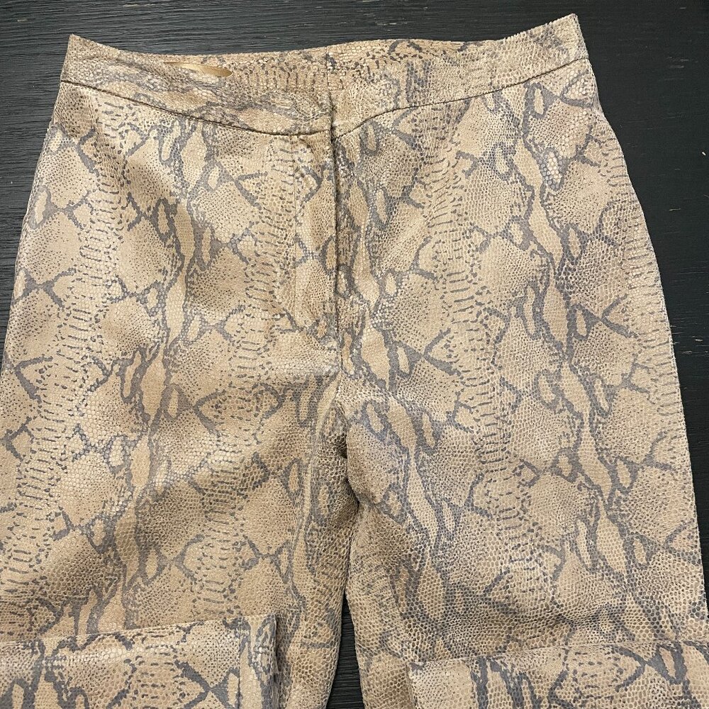 Vintage INC 100% Leather Flare Pants